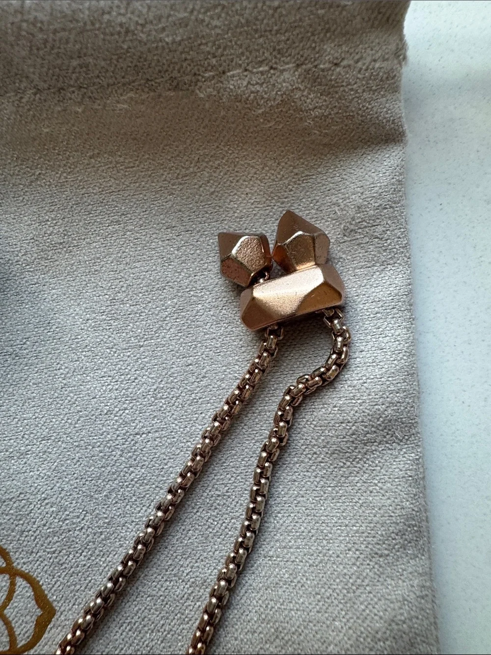 Kendra Scott Rose Gold Glitter Bar Earrings and Bracelet Set - Picture 6 of 7